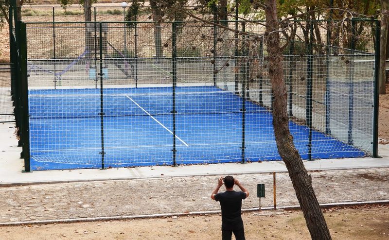 Pista de pádel de Belmontejo. Foto: Adensva